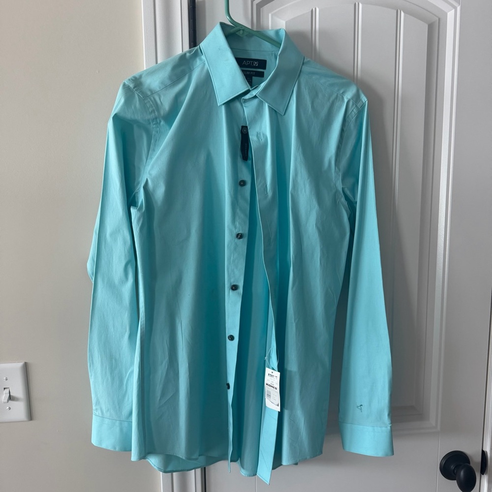 NWT Apt. 9 Men's Light Blue Dress Shirt